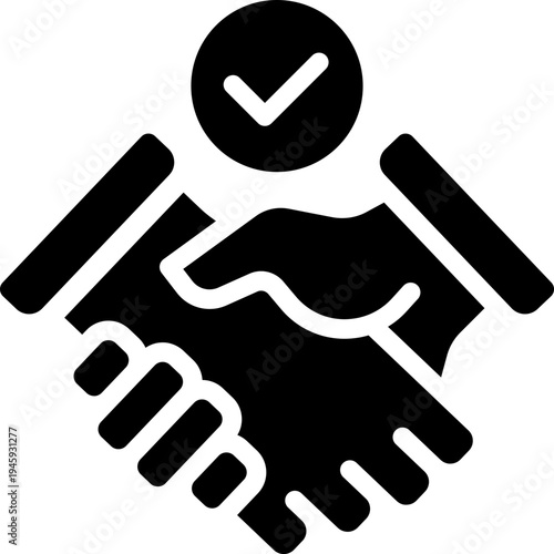 commitment glyph icon. Strong and solid vector icon for websites, mobile interfaces, presentations, and visual branding. High quality and easy to edit.