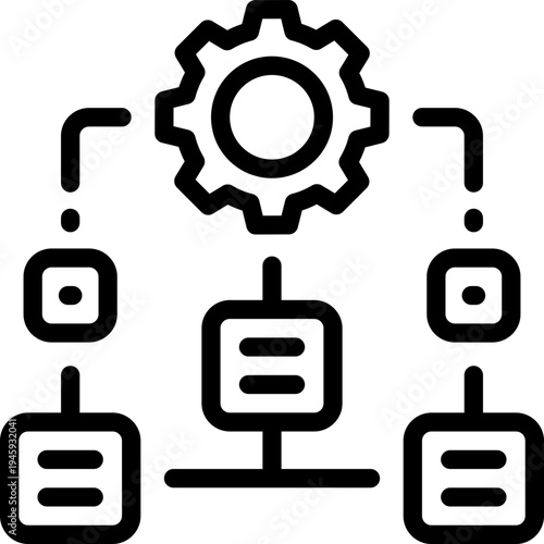 coordination line icon. Clean and minimalist vector icon for websites, mobile apps, presentations, and logos. Fully scalable and customizable for any project.