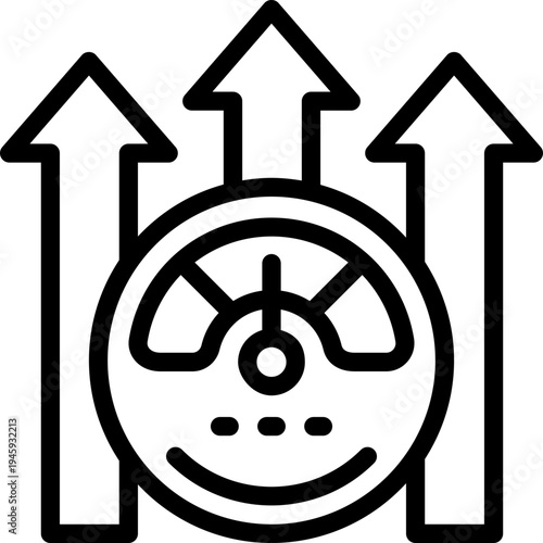 optimization line icon. Clean and minimalist vector icon for websites, mobile apps, presentations, and logos. Fully scalable and customizable for any project.