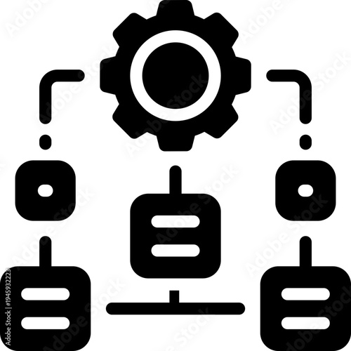 coordination glyph icon. Strong and solid vector icon for websites, mobile interfaces, presentations, and visual branding. High quality and easy to edit.