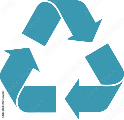 Recycling symbol representing the importance of reusing and repurposing materials Vector
