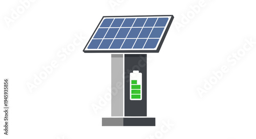 Solar Panel Charging Station Equipment.