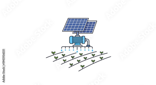 Solar Panel Irrigation System Technology.