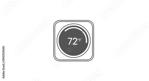 Temperature display with seventy two degrees.