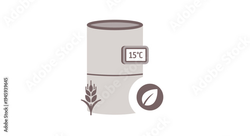 Temperature controlled beer brewing equipment.