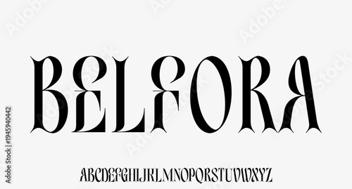 luxury and elegant font alphabet number glamour style	
