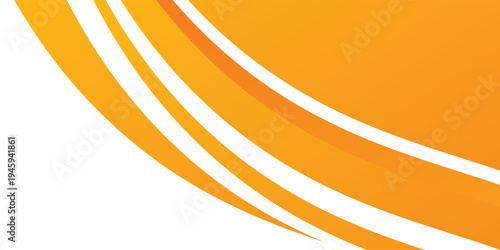 Orange and white business wave banner background. background of overlapping waves. vector pattern design modern eps10
