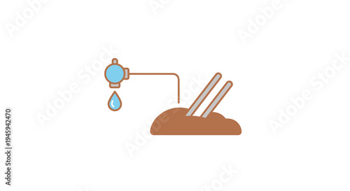 Water Drip Irrigation System Component.