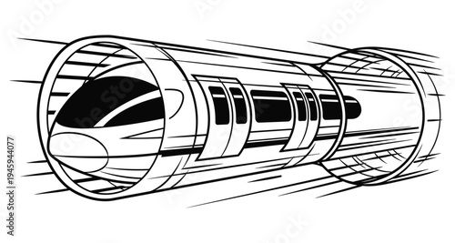 Jet Engine Cutout Diagram Isometric Vector Illustration