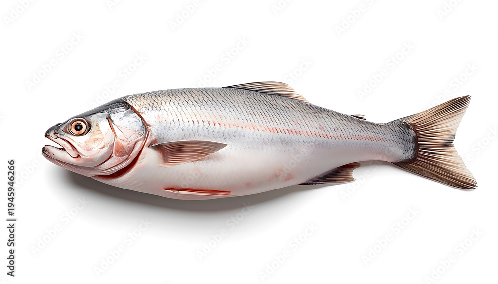 Obraz premium Salmon fish isolated on white background. Clipping path included. 
