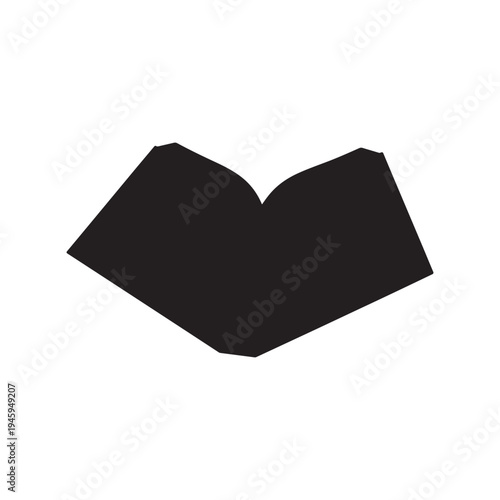 Holy Quran book silhouette vector illustration