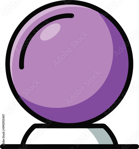 Purple Crystal Ball Design