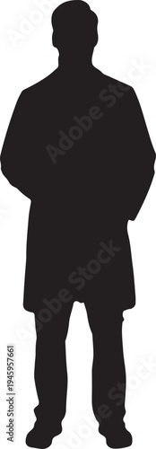 A man stands confidently with hands in pockets in a simple illustration.