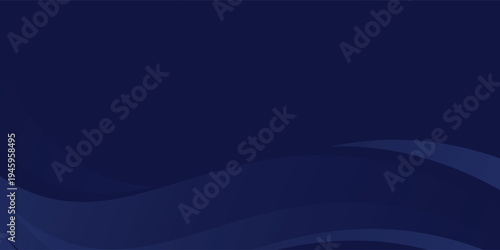 Experience the modern elegance of the abstract gradient wave background. Its dark blue waves create a captivating atmosphere. blue vector