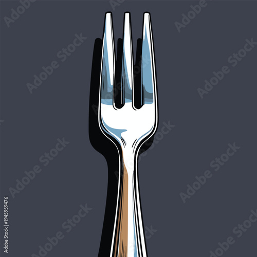 cute flat iron fork picture