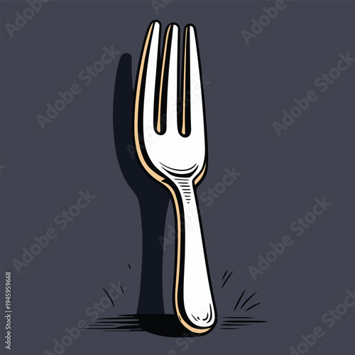 cute flat iron fork picture