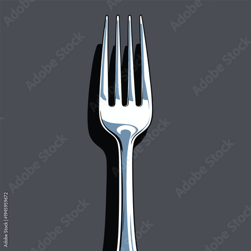 cute flat iron fork picture