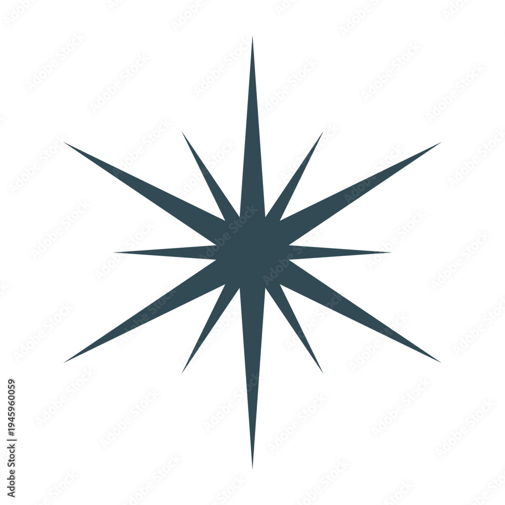 Obraz premium black and white compass