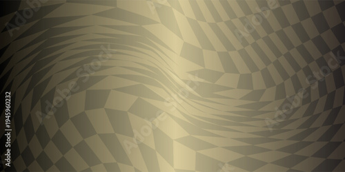 Checkered racing finish line flag. Black and gold checkered background. Fluttering flag. Premium luxury background for cards, invitation, poster, flyer, wedding card, luxe invite, prestigious voucher.