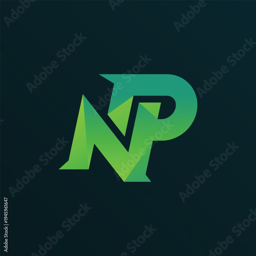 Letter NP Logo, n and p letter logo