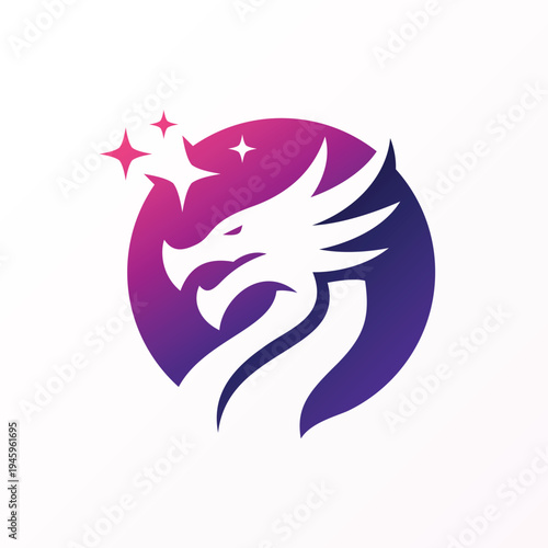 Dragon Head Star Logo