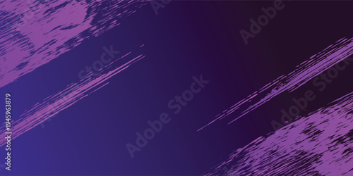 Abstract sports background with blue and purple strokes and gradients. Dynamic banner or poster design. Vector illustration