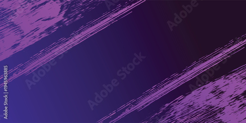 Abstract sports background with blue and purple strokes and gradients. Dynamic banner or poster design. Vector illustration