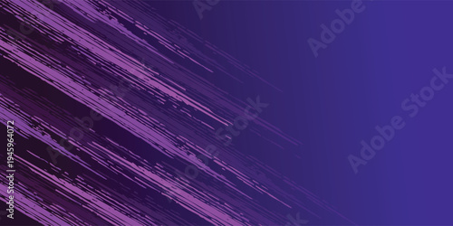 Abstract sports background with blue and purple strokes and gradients. Dynamic banner or poster design. Vector illustration