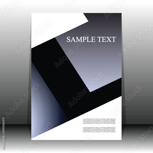 Modern Geometric Gradient Poster with Black and Blue Diagonal Shapes – Abstract Vector Design for Advertising, Events and Creative Digital Media. Ideal for event flyers or presentations. 