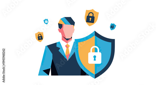 Business Leader Ensuring Robust Digital Security and Data Protection