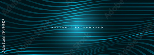 Flowing teal wave lines with subtle glow, abstract background featuring rhythmic curvature and layered gradients, suited for data visualization dashboards, ocean mapping, and modern interface scenes