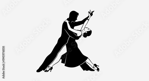 Silhouette of man playing violin dynamically.