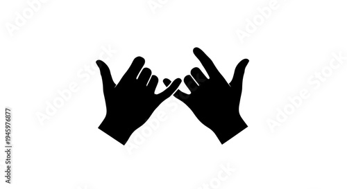 Hands making rock on sign language.
