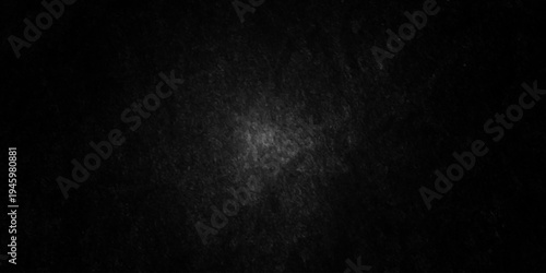 Concrete black stone Panorama blank rough wall for background. Abstract black stone concrete floor or old cement grunge background. crack gray wall texture.