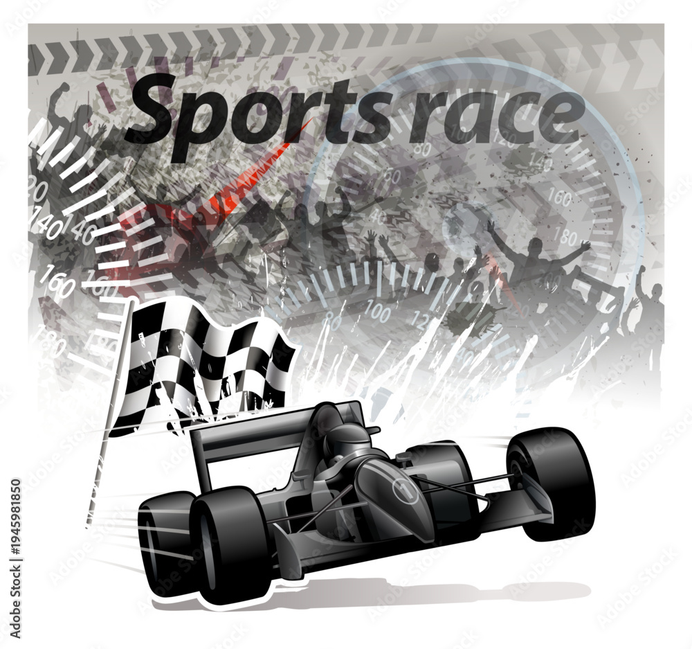 Naklejka premium race settings