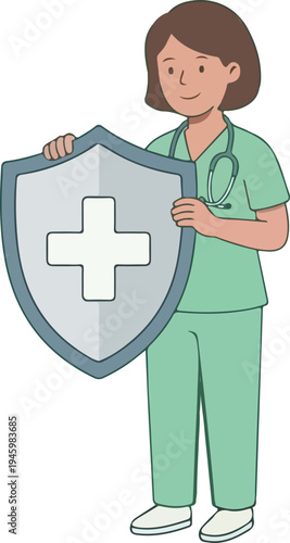 Doctor showing medical test results on laptop to patient