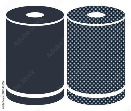 Two cylindrical batteries side-by-side on a plain background