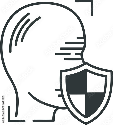 Variations of a medieval knight's helmet with shield and face guard