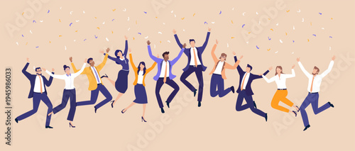 Business people with golden trophy. Business people celebrate success and achievements together, symbolizing growth, teamwork, and positive results of shared effort.