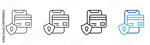 Ferent28-Card Icon Different Style Outline Collection Set Vector Illustration