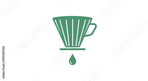 Icon of pour over coffee maker.