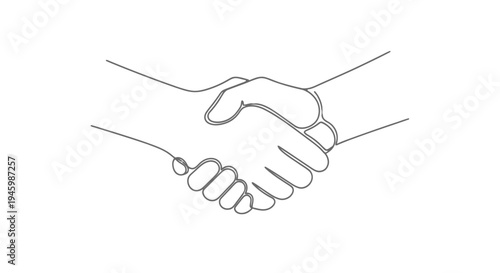 Two hands shaking in a firm and friendly handshake gesture. isolated on transparent background