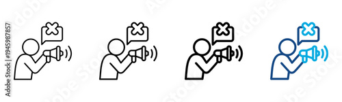 Lies Icon Different Style Outline Collection Set Vector Illustration