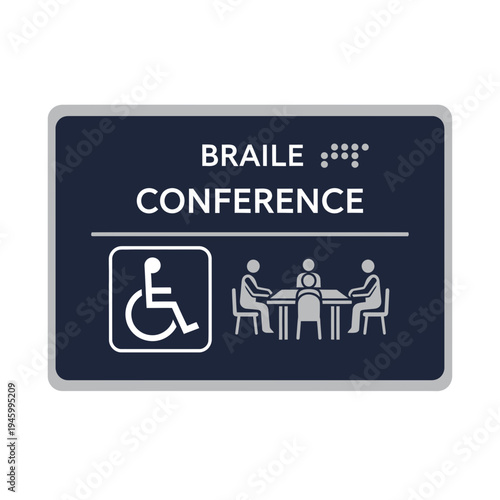 Inclusive Conference Room Sign: Accessible Design for Diverse and Welcoming Meetings