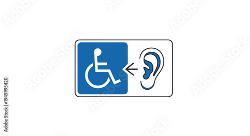 Inclusive Symbol Depicting Accessibility for Individuals with Disabilities and Hearing Impairments