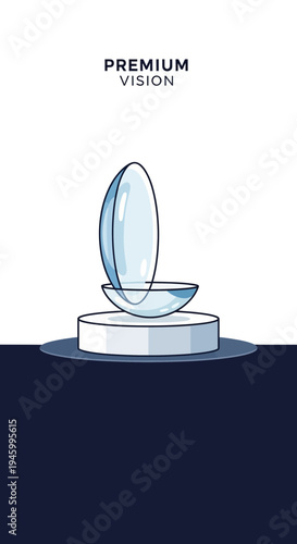 Innovative Contact Lens Display: Precision Optics and Premium Vision Conceptualized with Style