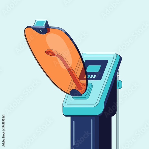 Innovative Dental Equipment Illustration: Modern Design for Advanced Medical Procedures