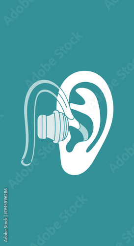 Innovative Ear Protection Design Depicting Modern Sound Technology And Advanced Hearing Aids
