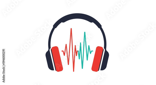 Headphones with Sound Wave