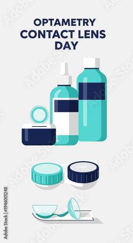 Innovative Optometry Visuals Featuring Contact Lenses And Solutions For Vision Care Needs